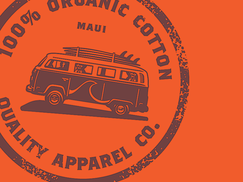 A Maui Apparel Co. apparel nostalgia surd tshirt up van vintage vw wave