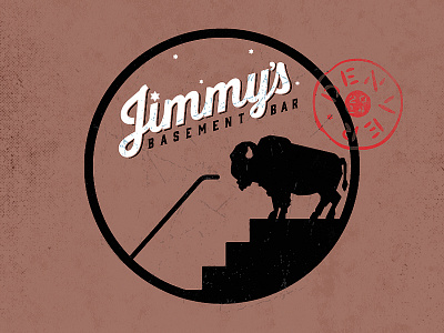 Jimmys bar basement buffalo denver stairs texture vintage wild