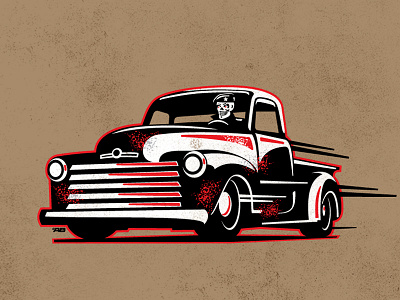 RollinRust custom customs retro hotrod pickup rust speed vintage