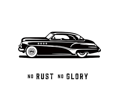 Rust & Chrome automobile branding cars chrome glory illustration logo rust vintage