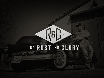 Rust & Chrome automobile branding cars chrome glory illustration logo rust vintage