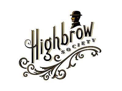 Highbrow WIP branding highbrow identity logo vintage