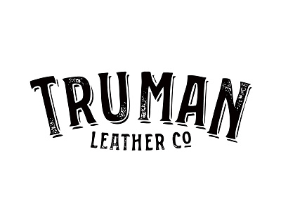 Truman Leather Co branding dog leather logo vintage