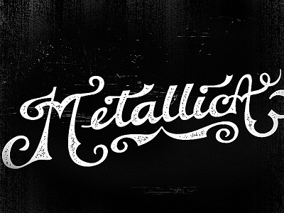 Newfont Test Drive Metallica band classic font ink name style tatoo text vintage