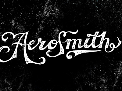 Newfont Test Drive - Aerosmith band classsic design font name vintage