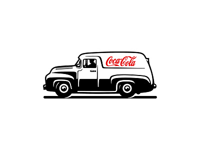 Old Delivery Truck classic cola delivery illustration truck vintage