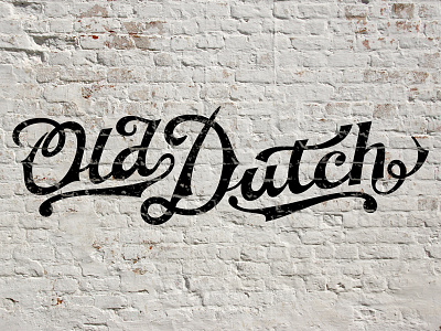 Old Dutch classic dutch lettering old vintage