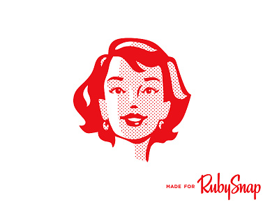 RubySnap Girl classic girl happy illustration retro rubysnap smile snap