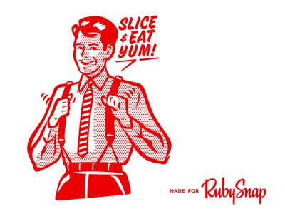 RubySnap Guy classic cookies guy retro rubysnap smile style vintage