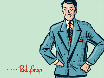 RubySnap cookies girl illustration packaging retro rubysnap vintage