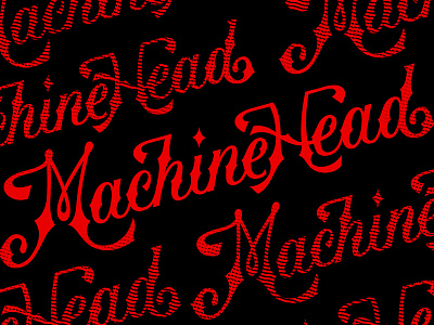 MachineHead Logotype customtype lettering logo machinehead rustic type vintage