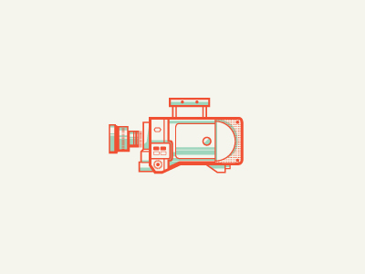 Camera II camera flat icon vector