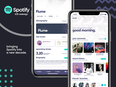 Spotify iOS app redesign