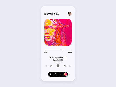 Music App UI | Playing now airpods amazon app apple audio clean concept design earbuds headphones ios minimal mobile modern music panora spotify streaming tidal ui