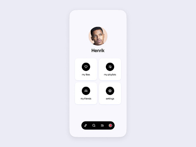 Music App UI | Profile
