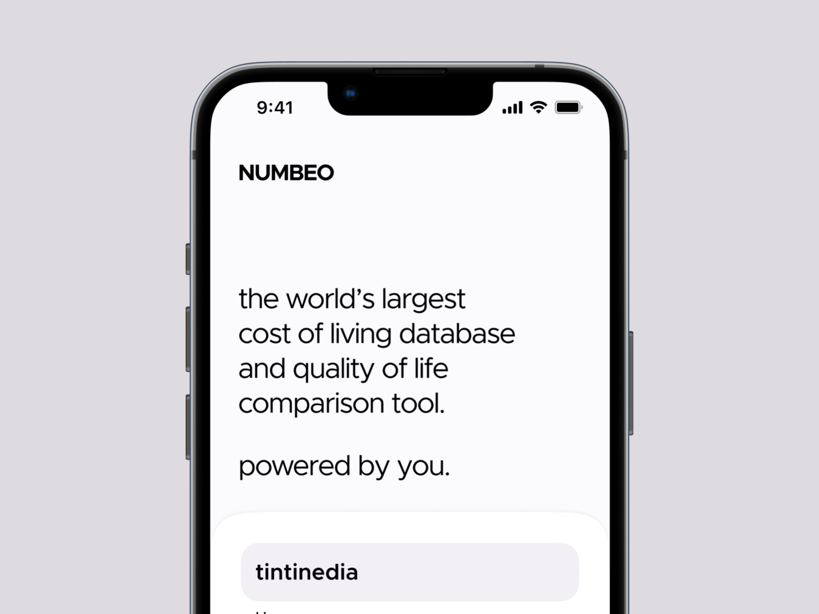 Numbeo Cost Of Living IOS App | Login Display By Nedia Patrik On Dribbble