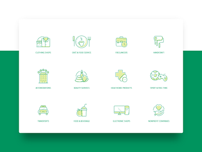 BNL Positivity - Industry Icons axepta bank banking bnl bnp bnp paribas desktop desktop design green icon icons iconset industries redesign webdesign