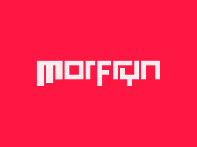 Morfryn branding flat logo minimal music music logo typography vector