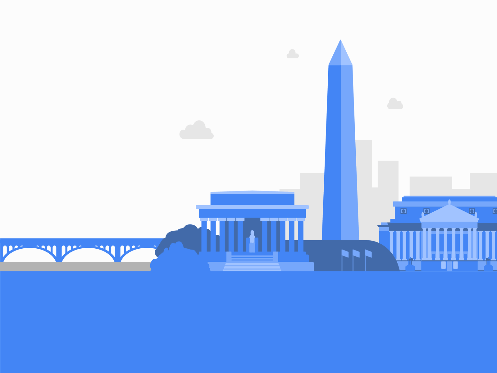 Editorial Illustrations for a Google DC Master Plan Document