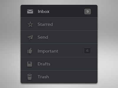 Email Box app email ios ui ux websit