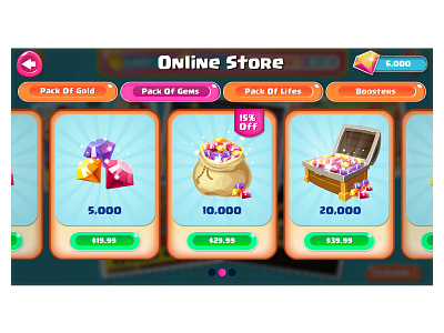 Game Online Store UI