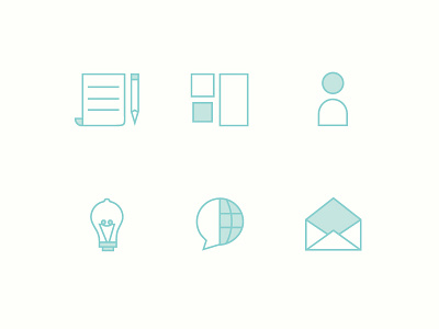 Copywriter Icon Set