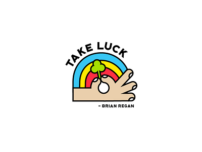 Luck Rainbow clover hand luck rainbow