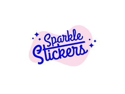 sparkle logo retro sparkle stickers title