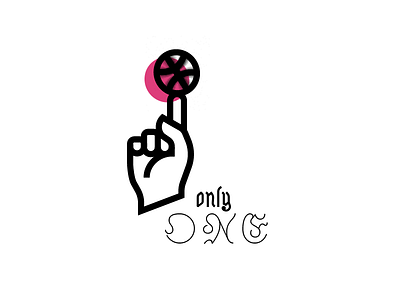 one balance dribbble finger hand invitation pointer shot