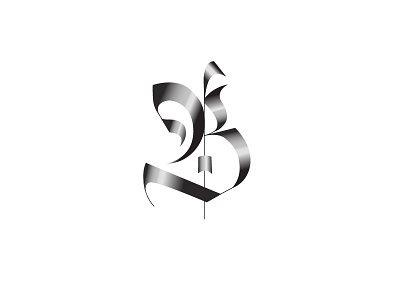 B b blackletter gradient