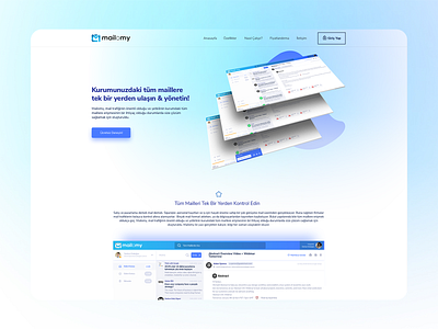 Mailomy Landing Page desktop app landing landing page mail ui design