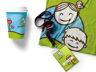 Logo & Merchandise Design blue children green identity illustration logo merchandise