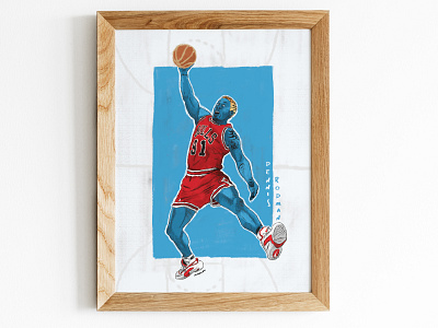 The Worm: Dennis Rodman basketball basketballillustration chicagobulls dennisrodman design espn forbetterorworse illustration manoucheillustration martinasabella mmmanouche nba nbaillustration netflix rodman sportilllustration thelastdance theworm