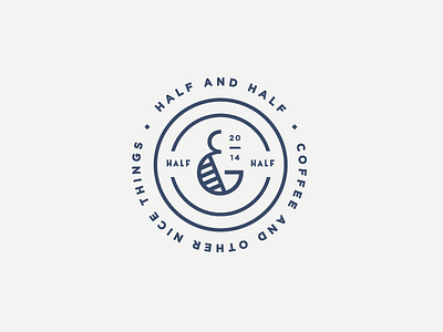 Half & Half badge identity logo seal stamp