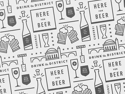 Patterns! beer dc drink festival pattern print