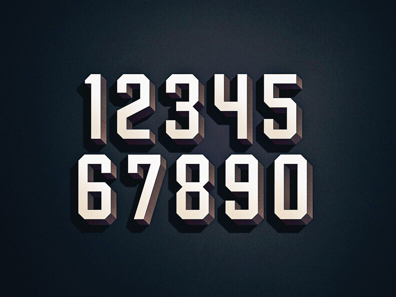 Numbers by Chris Allen on Dribbble