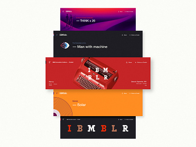 IBMblr blog ibm illustration innovation machines patents rand tumblr ui web wordmark