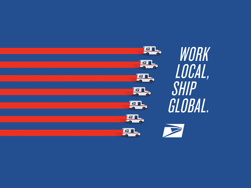 USPS Business brand campaign global postal shipping united states usps