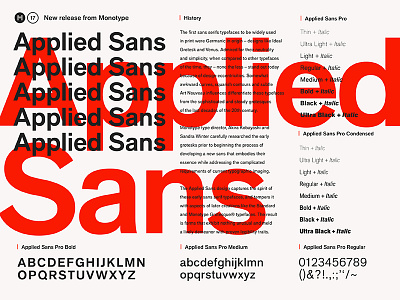 Fonts.com Applied Sans (New Release) applied sans editorial font fonts.com layout monotype specimen type