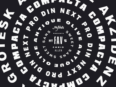 MyFonts Feature: My Favorite 5