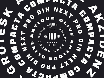 MyFonts Feature: My Favorite 5
