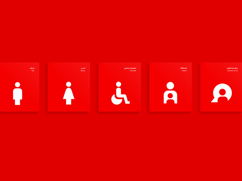 Dubai Transit Icons dubai customer service accessible children women men transit iconography