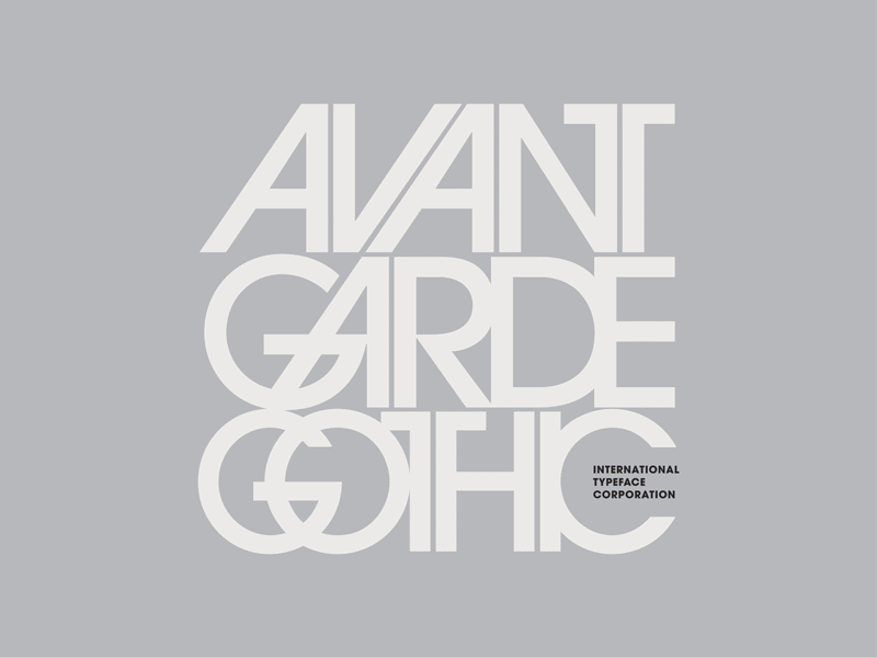 Monotype Avant Garde Specimen avant garde layout lubalin monotype specimen type typography