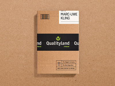 Qualityland Cover book book jacket cover cover art dust jacket print
