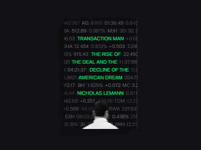 Transaction Man Cover book cover cover cover art hardcover neon print transaction