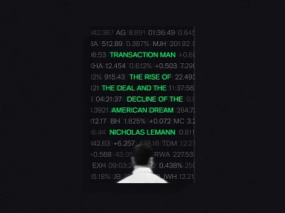 Transaction Man Cover book cover cover cover art hardcover neon print transaction