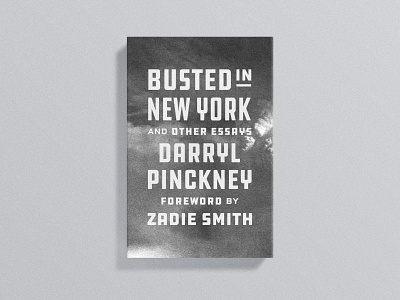 Busted in New York Cover black white book book cover cover cover art new york print type