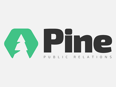 Pine Logo logo mark negative space oregon pine tree