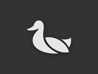 Ducked Up branding duck icon identity logo mark negative space oregon