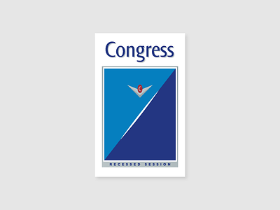Congress cigarettes congress government illustration packaging
